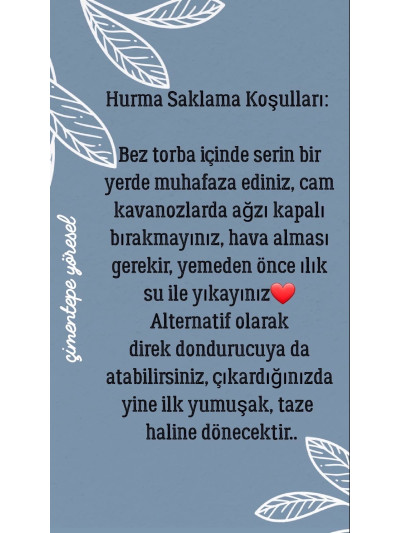 Trabzon Hurma Kurusu (1Kg)