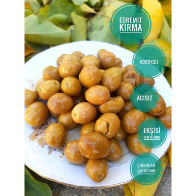 Edremit Kırma Yeşil Zeytin 1Kg (XS)