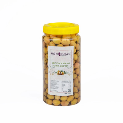 Edremit Kırma Yeşil Zeytin 1Kg (XS)