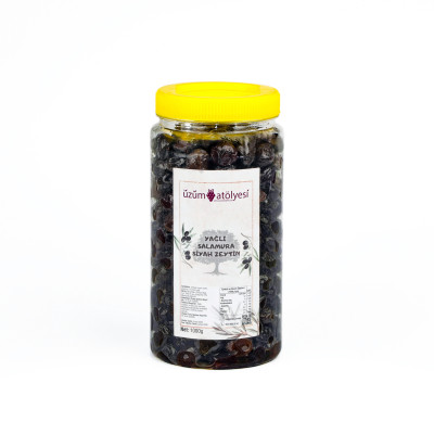 Orta Boy Yağlı Etli Siyah Zeytin 1kg