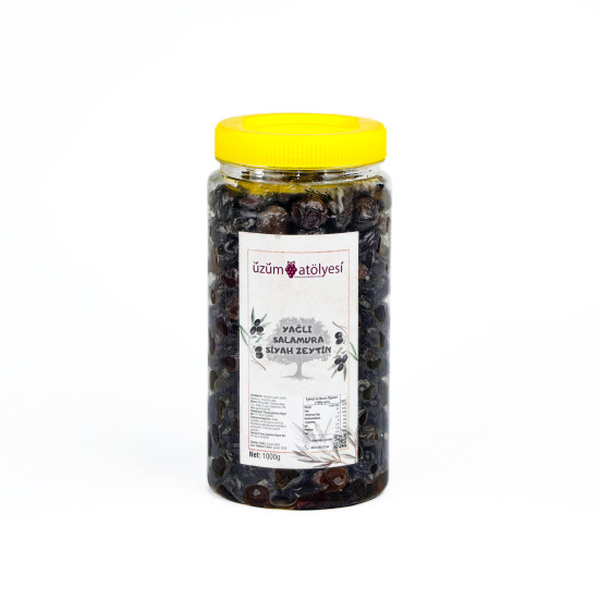 Orta Boy Yağlı Etli Siyah Zeytin 1kg