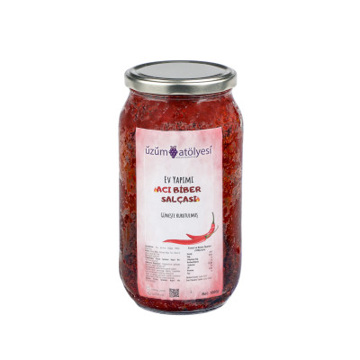 Güneşte Kurutma Acı Biber Salçası 1Kg (2025 mahsul)