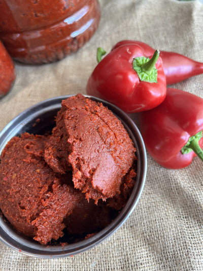 Güneşte Kurutma Acı Biber Salçası 1Kg (2025 mahsul)