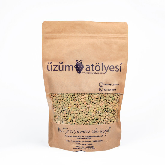 Yeşil Mercimek Yerli Tohum 1 Kg