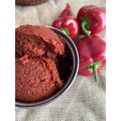 Güneşte Kurutma Tatlı Biber Salçası 1Kg (2025 mahsul)