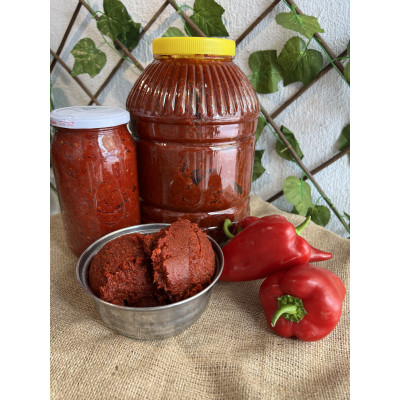 Güneşte Kurutma Tatlı Biber Salçası 1Kg (2025 mahsul)