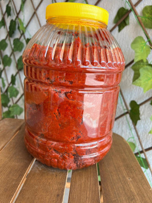 Güneşte Kurutma Acı Biber Salçası 5kg (2025 mahsul)